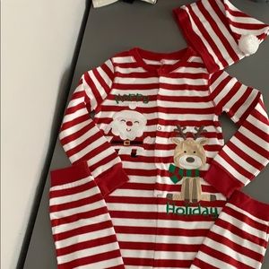 Koala kids Christmas Santa reindeer pajamas, hat 5